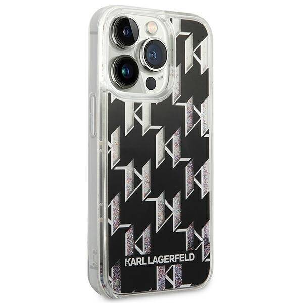 KARL LAGERFELD KLHCP14XLMNMK IPHONE 14 PRO MAX 6.7 "HARDCASE BLACK/BLACK LIQUID GLITTER MONOGRAM