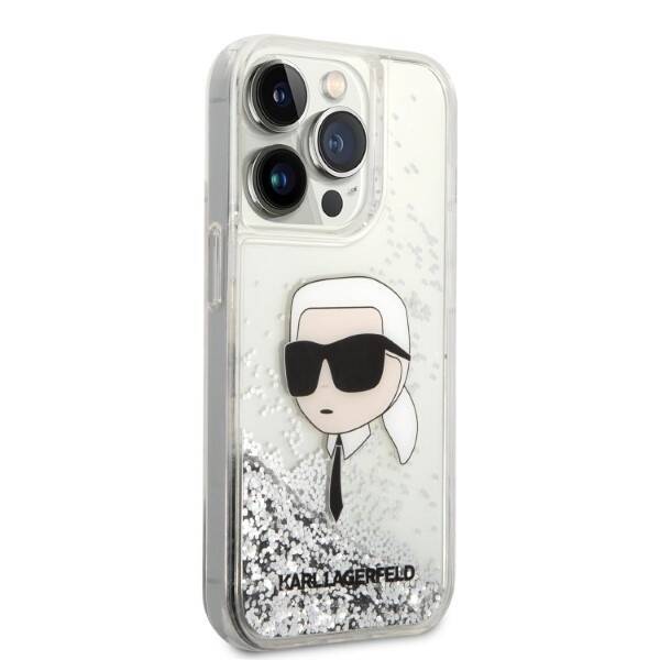 KARL LAGERFELD KLHCP14XLNKHCH IPHONE 14 PRO MAX 6.7 "SILVER/SILVER HARDCASE GLITTER KARL HEAD