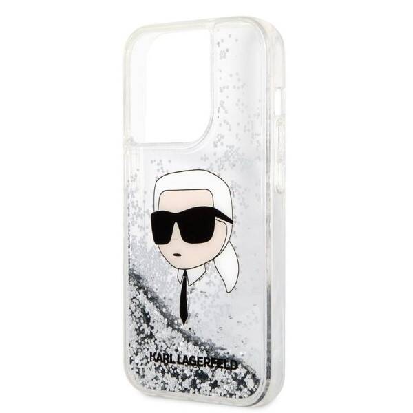 KARL LAGERFELD KLHCP14XLNKHCH IPHONE 14 PRO MAX 6.7 "SILVER/SILVER HARDCASE GLITTER KARL HEAD