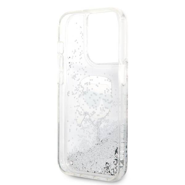 KARL LAGERFELD KLHCP14XLNKHCH IPHONE 14 PRO MAX 6.7 "SILVER/SILVER HARDCASE GLITTER KARL HEAD