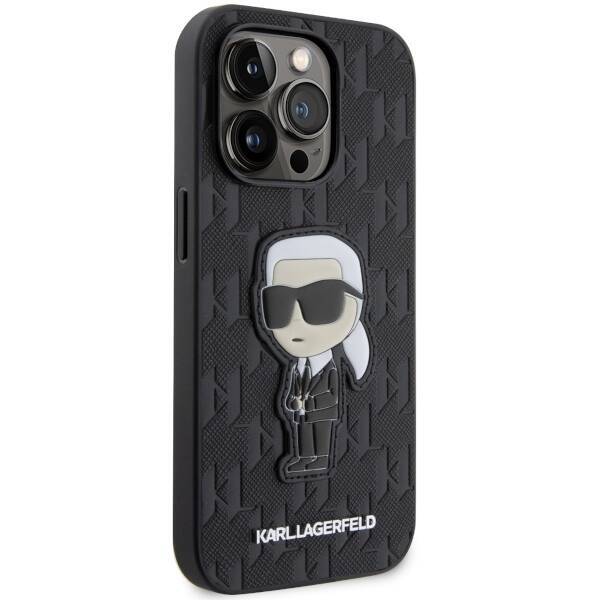 KARL LAGERFELD KLHCP14XSAKHPK IPHONE 14 PRO MAX 6.7 "BLACK/BLACK SAFFIANO MONOGRAM IKONIK