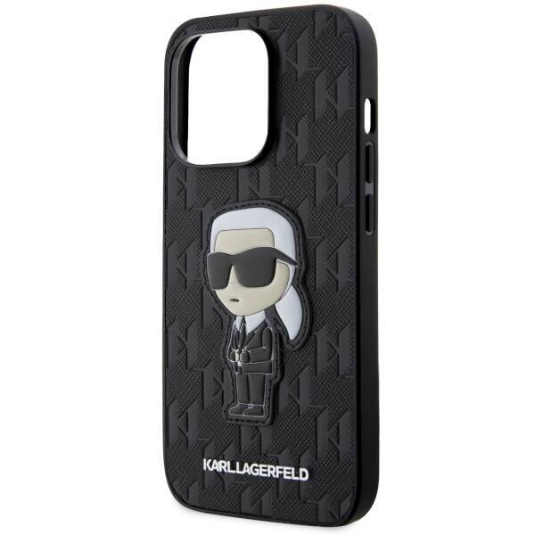 KARL LAGERFELD KLHCP14XSAKHPK IPHONE 14 PRO MAX 6.7 "BLACK/BLACK SAFFIANO MONOGRAM IKONIK