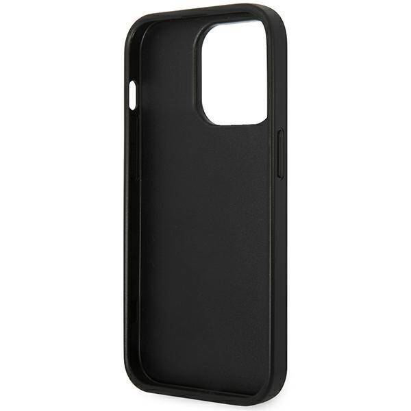 KARL LAGERFELD KLHCP14XSAPCHK IPHONE 14 PRO MAX 6.7 "HARDCASE BLACK/BLACK SAFFIANO CHUPETTE HEAD PATCH