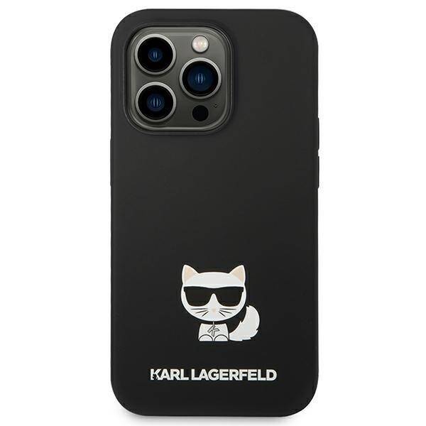 KARL LAGERFELD KLHCP14XSLCTBK IPHONE 14 PRO MAX 6.7 "HARDCASE BLACK/BLACK SILICONE CHOUPETTE BODY