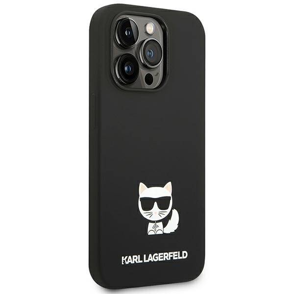 KARL LAGERFELD KLHCP14XSLCTBK IPHONE 14 PRO MAX 6.7 "HARDCASE BLACK/BLACK SILICONE CHOUPETTE BODY