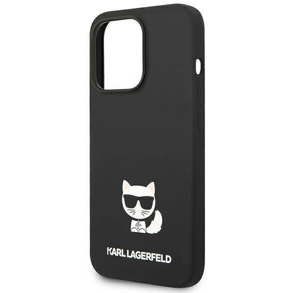 KARL LAGERFELD KLHCP14XSLCTBK IPHONE 14 PRO MAX 6.7 "HARDCASE BLACK/BLACK SILICONE CHOUPETTE BODY