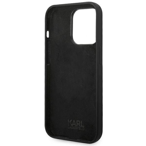 KARL LAGERFELD KLHCP14XSLKHBK IPHONE 14 PRO MAX 6.7 "HARDCASE BLACK/BLACK SILICONE KARL`S HEAD