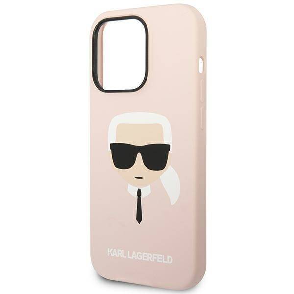 KARL LAGERFELD KLHCP14XSLKHLP IPHONE 14 PRO MAX 6.7 "HARDCASE PINK/PINK SILICONE KARL`S HEAD