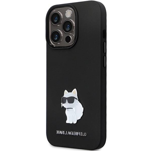 KARL LAGERFELD KLHCP14XSMHCNPK IPHONE 14 PRO MAX 6.7 "BLACK/BLACK HARDCASE SILICONE C METAL PIN