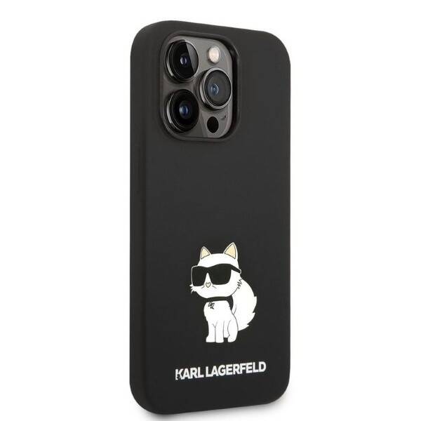 KARL LAGERFELD KLHCP14XSNCHBCK IPHONE 14 PRO MAX 6.7 "HARDCASE BLACK/BLACK SILICONE CHOUPETTE