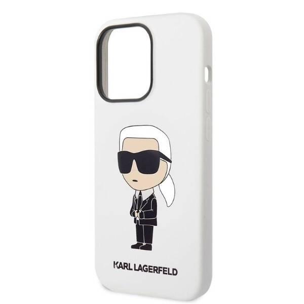 KARL LAGERFELD KLHCP14XSNIKBCH IPHONE 14 PRO MAX 6.7 "HARDCASE WHITE/WHITE SILICONE IKONIK