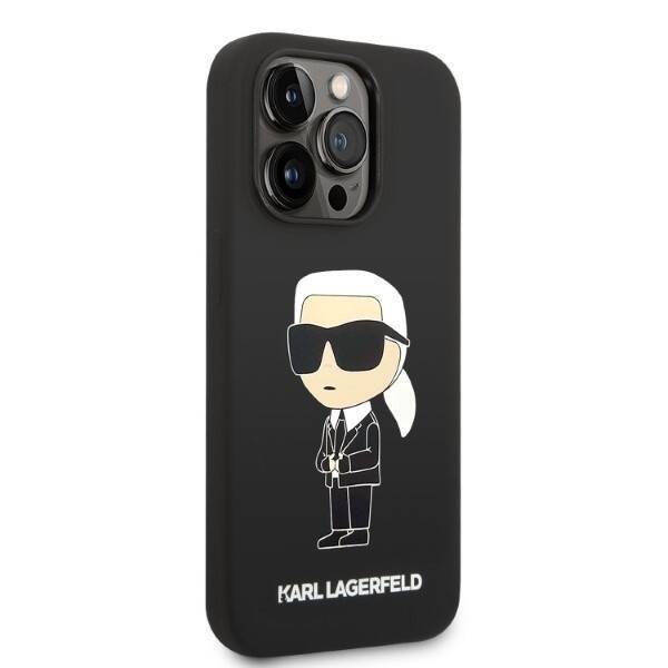 KARL LAGERFELD KLHCP14XSNIKBCK IPHONE 14 PRO MAX 6.7 "HARDCASE BLACK/BLACK SILICONE ICONIK