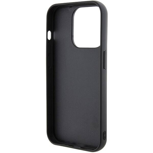 KARL LAGERFELD KLHCP15LGSAKCPK IPHONE 15 PRO 6.1 "BLACK/BLACK HARDCASE GRIPSTAND SAFFIANO KARL & CHUPETTE PINS