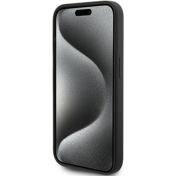 KARL LAGERFELD KLHCP15LSKSBMCK IPHONE 15 PRO 6.1 "BLACK/BLACK HARDCASE SILICONE KARL SCRIPT