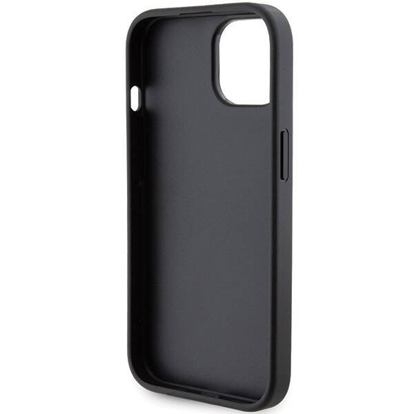 KARL LAGERFELD KLHCP15SGSACHPK IPHONE 15/14/16 6.1 "BLACK / BLACK HARDCASE GRIPSTAND SAFFIANO CHOUPETTE PINS