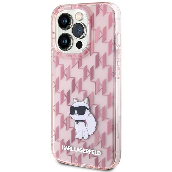 KARL LAGERFELD KLHCP15XHNCMKLP IPHONE 15 PRO MAX 6.7 "PINK/PINK HARDCASE MONOGRAM CHUPETTE