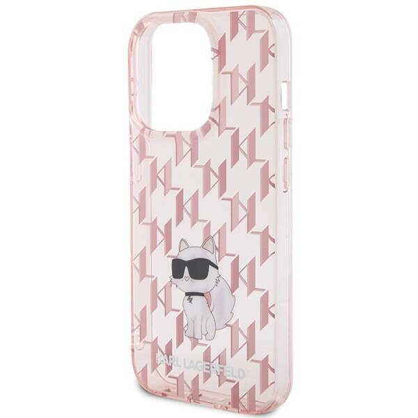 KARL LAGERFELD KLHCP15XHNCMKLP IPHONE 15 PRO MAX 6.7 "PINK/PINK HARDCASE MONOGRAM CHUPETTE