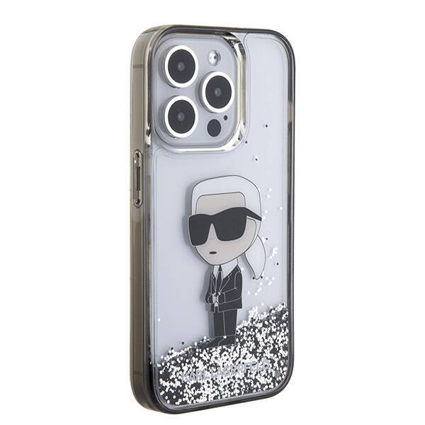 KARL LAGERFELD KLHCP15XLKNSK IPHONE 15 PRO MAX 6.7 "TRANSPARENT HARDCASE LIQUID GLITTER IKONIK