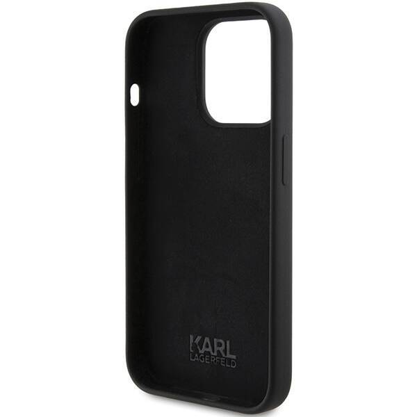 KARL LAGERFELD KLHCP15XSKSBMCK IPHONE 15 PRO MAX 6.7 "BLACK/BLACK HARDCASE SILICONE KARL SCRIPT