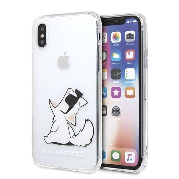 KARL LAGERFELD KLHCPXCFNRC IPHONE X/XS HARDCASE TRANSPARENT CHOUPETTE FUN