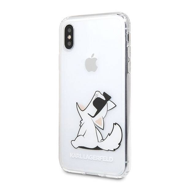 KARL LAGERFELD KLHCPXCFNRC IPHONE X/XS HARDCASE TRANSPARENT CHOUPETTE FUN