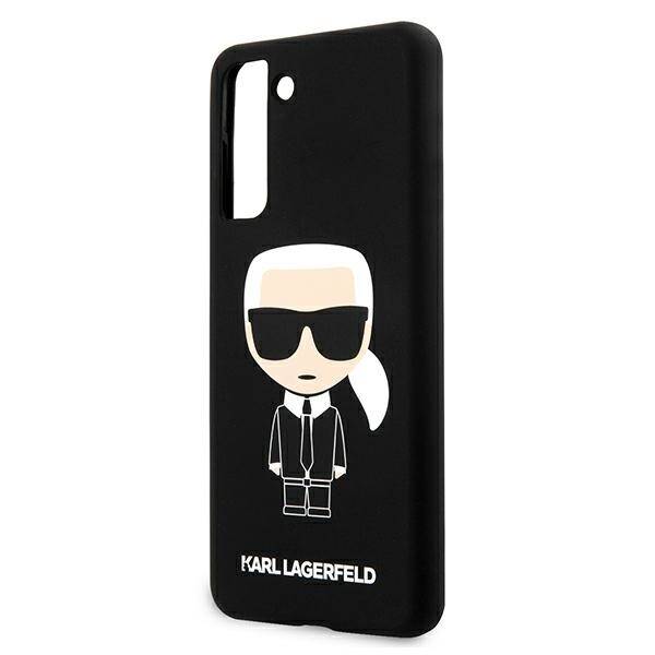 KARL LAGERFELD KLHCS21MSLFKBK S21+ G996 HARDCASE CZARNY/BLACK SILICONE ICONIC