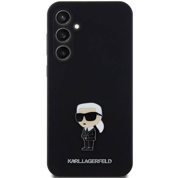 KARL LAGERFELD KLHCS23FEMHKNPK S23 FE S711 BLACK/BLACK SILICONE IKONIK METAL PIN