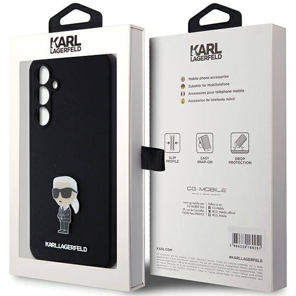 KARL LAGERFELD KLHCS23FEMHKNPK S23 FE S711 BLACK/BLACK SILICONE IKONIK METAL PIN