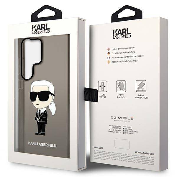 KARL LAGERFELD KLHCS23LHNIKTCK S23 ULTRA S918 BLACK/BLACK HARDCASE ICONIK KARL LAGERFELD