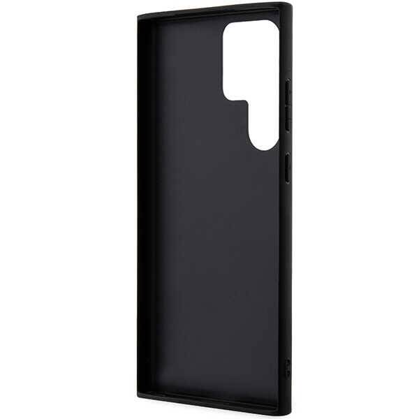 KARL LAGERFELD KLHCS23LSAKLPK S23 ULTRA S918 HARDCASE BLACK/BLACK SAFFIO MONO METAL LOGO