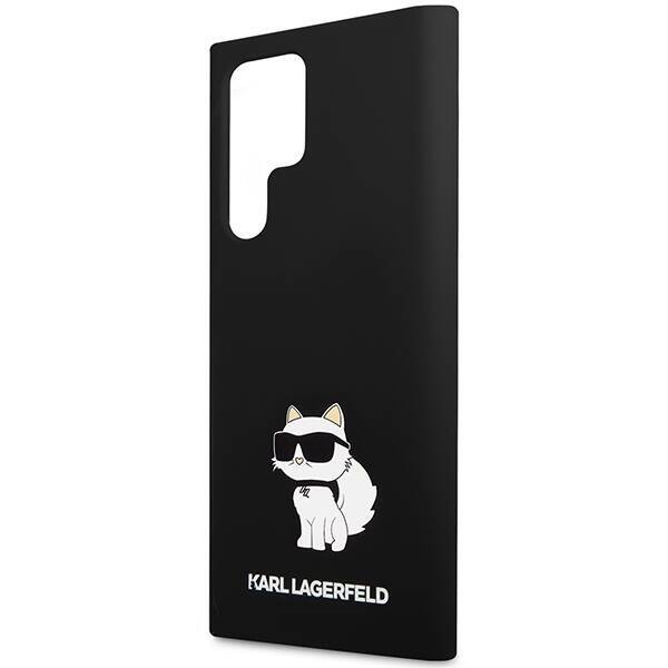 KARL LAGERFELD KLHCS23LSNCHBCK S23 ULTRA S918 HARDCASE CZARNY/BLACK SILICONE CHOUPETTE