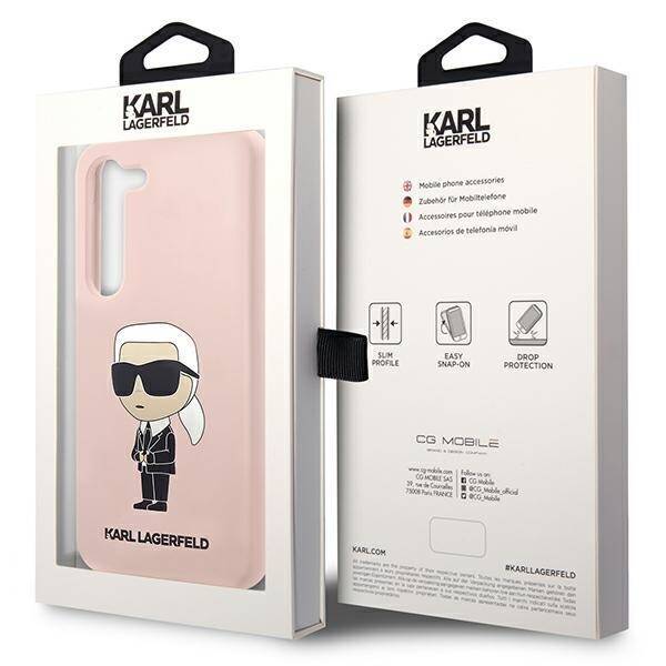 KARL LAGERFELD KLHCS23MSNIKBCP S23+ S916 HARDCASE PINK/PINK SILICONE IKONIK