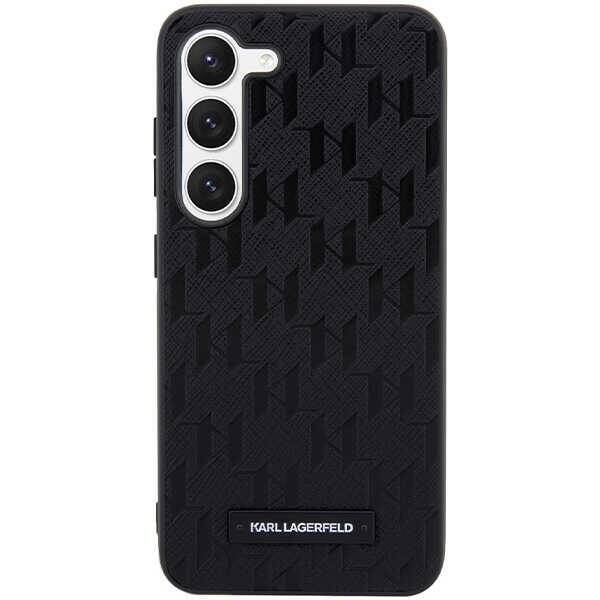 KARL LAGERFELD KLHCS23SSAKLHPK S23 S911 HARDCASE BLACK/BLACK SAFFIANO MONO METAL LOGO