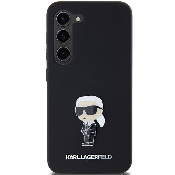 KARL LAGERFELD KLHCS23SSMHKNPK S23 S911 BLACK/BLACK SILICONE IKONIK METAL PIN