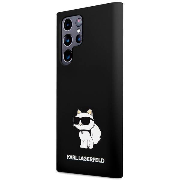 KARL LAGERFELD KLHCS24LSNCHBCK S24 ULTRA S928 HARDCASE CZARNY/BLACK SILICONE CHOUPETTE