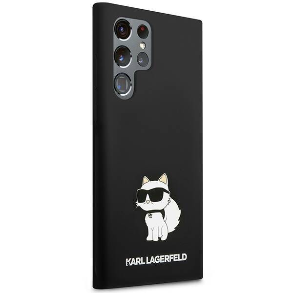 KARL LAGERFELD KLHCS24LSNCHBCK S24 ULTRA S928 HARDCASE CZARNY/BLACK SILICONE CHOUPETTE