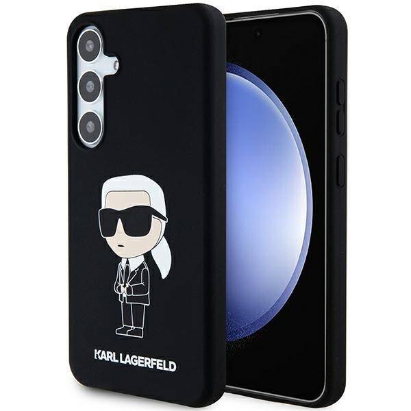 KARL LAGERFELD KLHCS24MSNIKBCK S24+ S926 HARDCASE CZARNY/BLACK SILICONE IKONIK