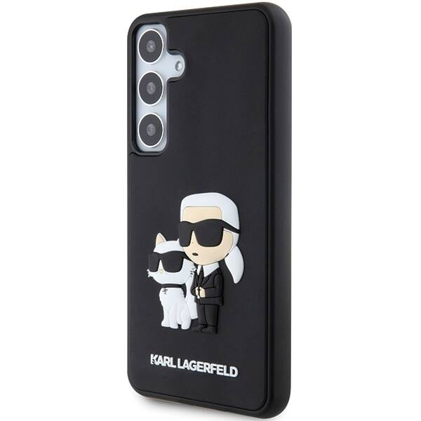 KARL LAGERFELD KLHCS24S3DRKCNK S24 S921 CZARNY/BLACK HARDCASE 3D RUBBER KARL & CHOUPETTE