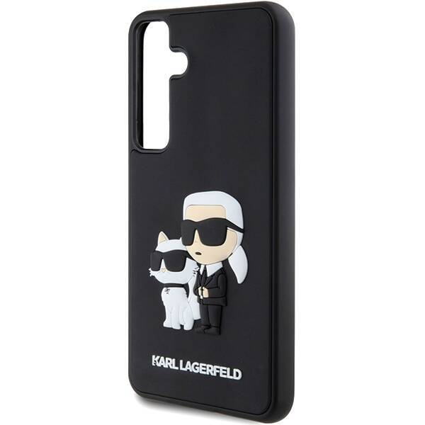 KARL LAGERFELD KLHCS24S3DRKCNK S24 S921 CZARNY/BLACK HARDCASE 3D RUBBER KARL & CHOUPETTE