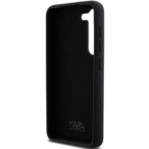 KARL LAGERFELD KLHCS24SSMHCNPK S24 S921 BLACK/BLACK HARDCASE SILICONE CHOUPETTE METAL PIN