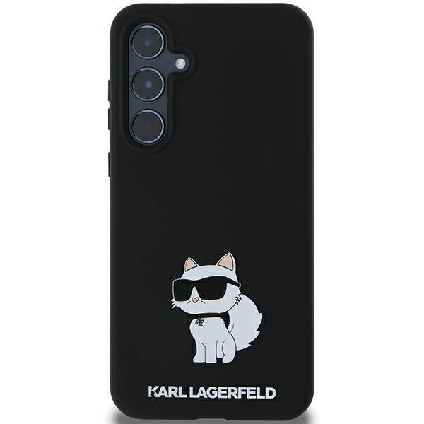 KARL LAGERFELD KLHCSA35SMHCNPK A35 A356 BLACK/BLACK HARDCASE SILICONE CHOUPETTE METAL PIN