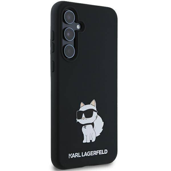 KARL LAGERFELD KLHCSA35SMHCNPK A35 A356 BLACK/BLACK HARDCASE SILICONE CHOUPETTE METAL PIN