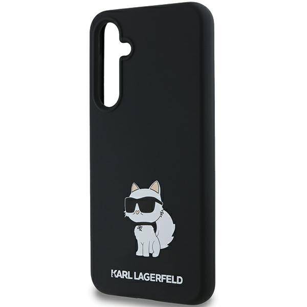 KARL LAGERFELD KLHCSA35SMHCNPK A35 A356 BLACK/BLACK HARDCASE SILICONE CHOUPETTE METAL PIN