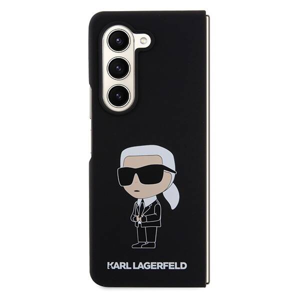 KARL LAGERFELD KLHCZFD5SNIKBCK WITH FOLD5 HARDCASE BLACK/BLACK SILICONE ICONIK