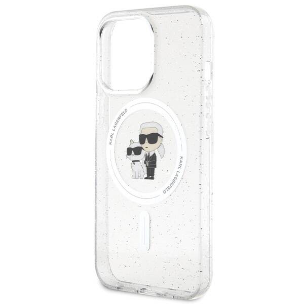 KARL LAGERFELD KLHMP13LHGKCOT IPHONE 13 PRO / 13 6.1 "TRANSPARENT HARDCASE KARL & CHUPETTE GLITTER MAGSAFE