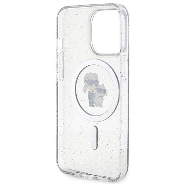 KARL LAGERFELD KLHMP13LHGKCOT IPHONE 13 PRO / 13 6.1 "TRANSPARENT HARDCASE KARL & CHUPETTE GLITTER MAGSAFE