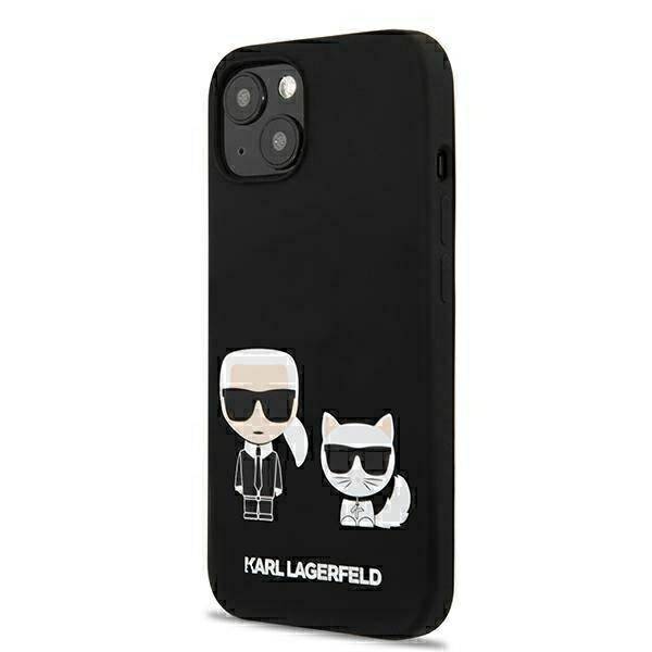 KARL LAGERFELD KLHMP13MSSKCK IPHONE 13/14/15 6.1 "HARDCASE CZARNY / BLACK SILICONE KARL & CHOUPETTE MAGSAFE