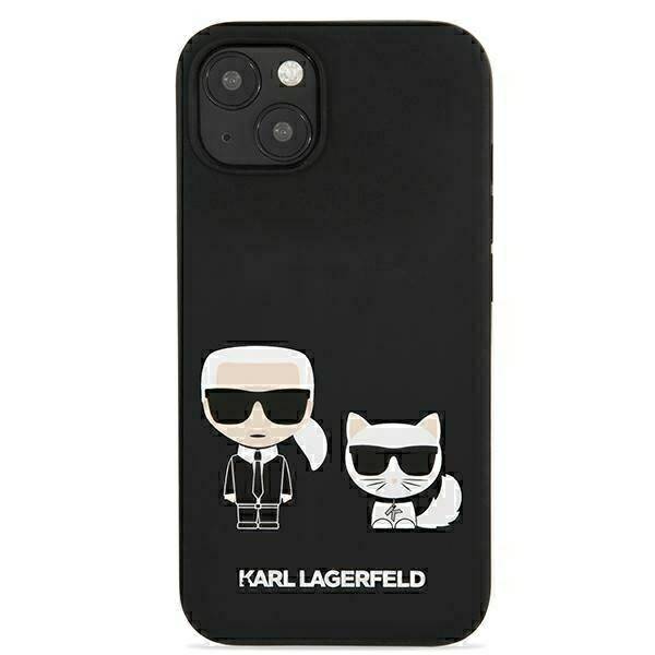 KARL LAGERFELD KLHMP13MSSKCK IPHONE 13/14/15 6.1 "HARDCASE CZARNY / BLACK SILICONE KARL & CHOUPETTE MAGSAFE