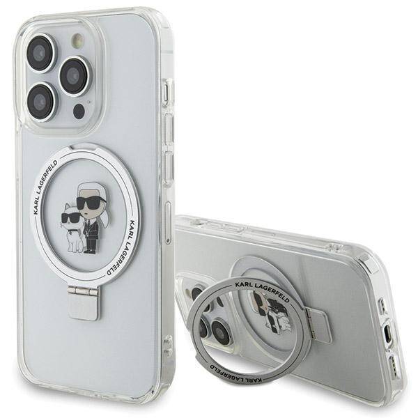 KARL LAGERFELD KLHMP13XHMRSCCH IPHONE 13 PRO MAX 6.7 "WHITE/WHITE HARDCASE RING STAND KARL & CHUPETTTE MAGSAFE