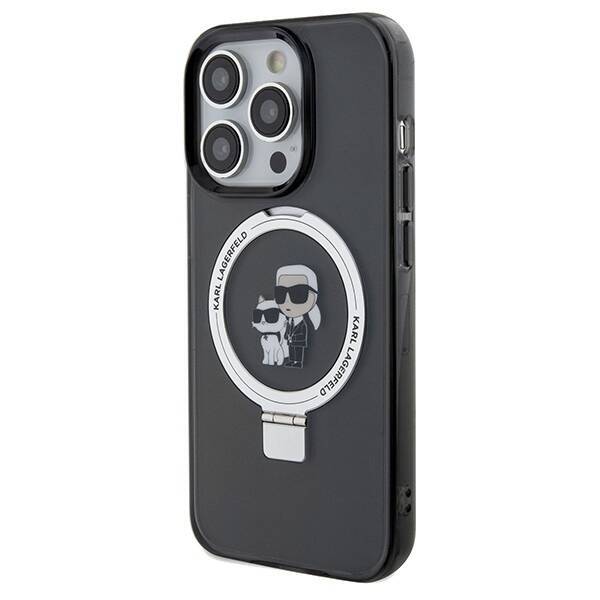 KARL LAGERFELD KLHMP13XHMRSKCK IPHONE 13 PRO MAX 6.7 "BLACK/BLACK HARDCASE RING STAND KARL & CHUPETTTE MAGSAFE